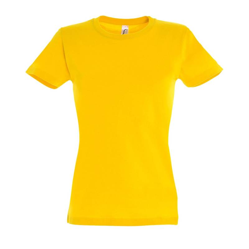 Imperial Tshirt, Kurzarm, Rundhalsausschnitt Damen Gold L von SOLS