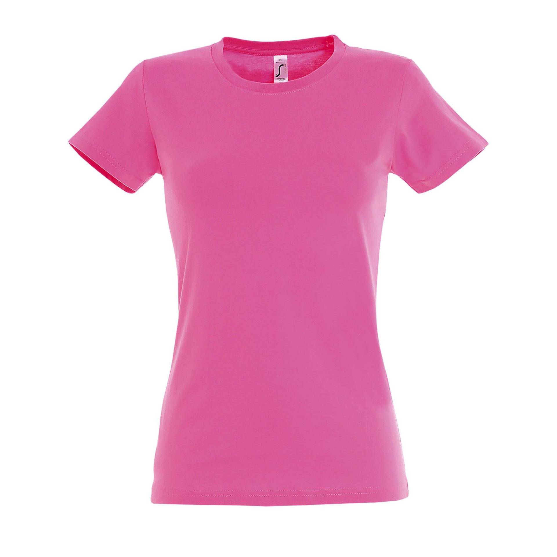 Imperial Tshirt, Kurzarm, Rundhalsausschnitt Damen Pink XL von SOLS