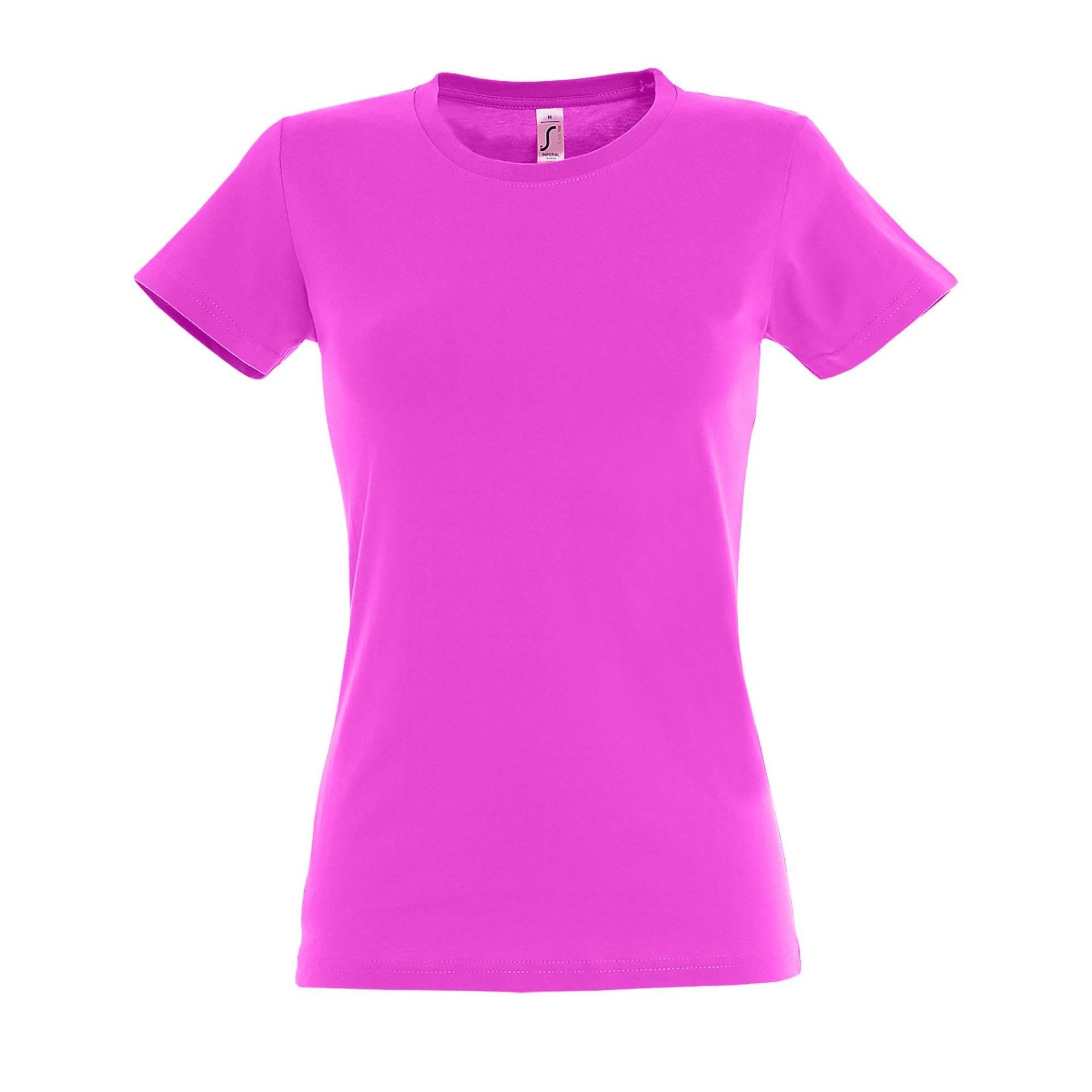 Imperial Tshirt, Kurzarm, Rundhalsausschnitt Damen Pink XXL von SOLS