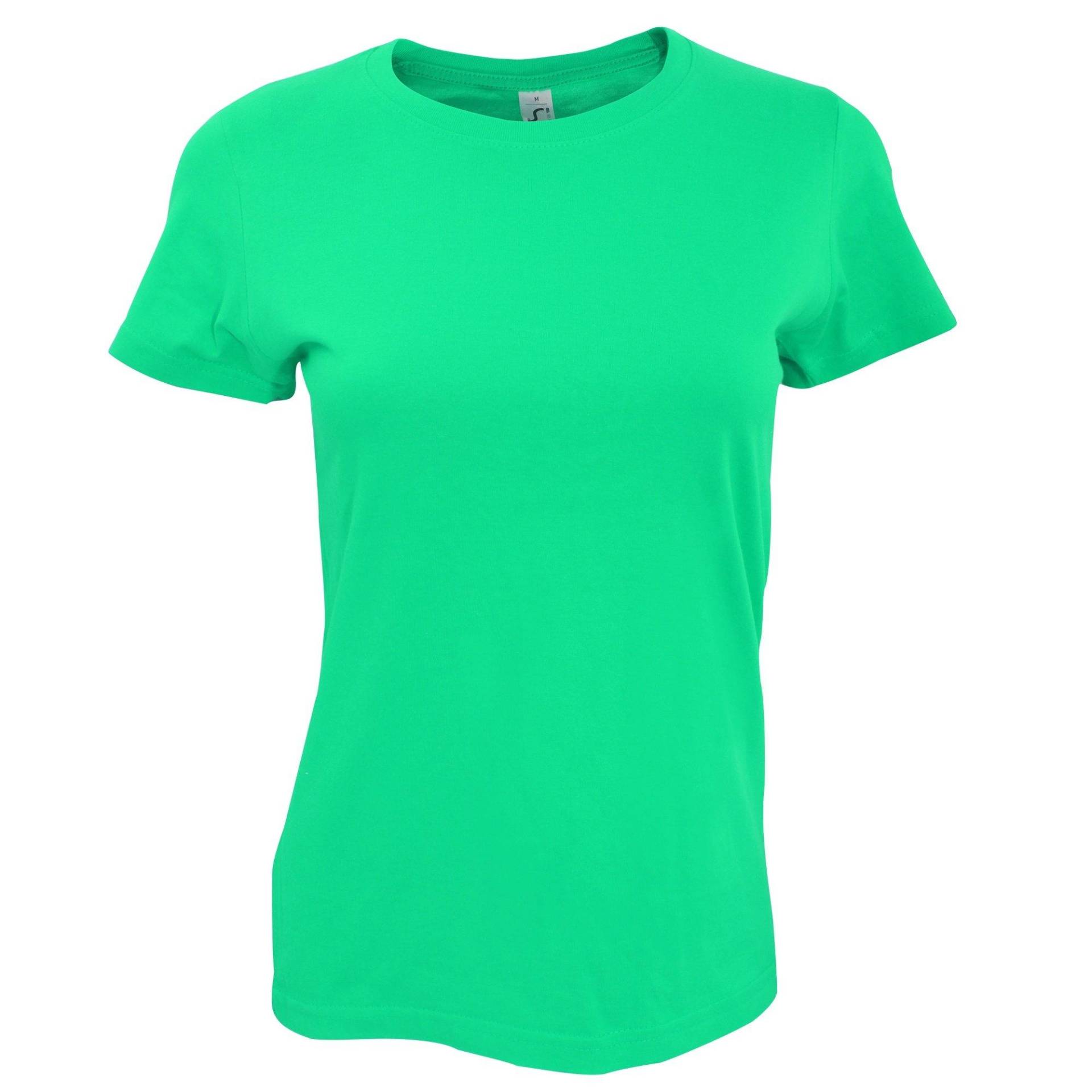 Imperial Tshirt, Kurzarm, Rundhalsausschnitt Damen Smaragdgrün XXL von SOLS