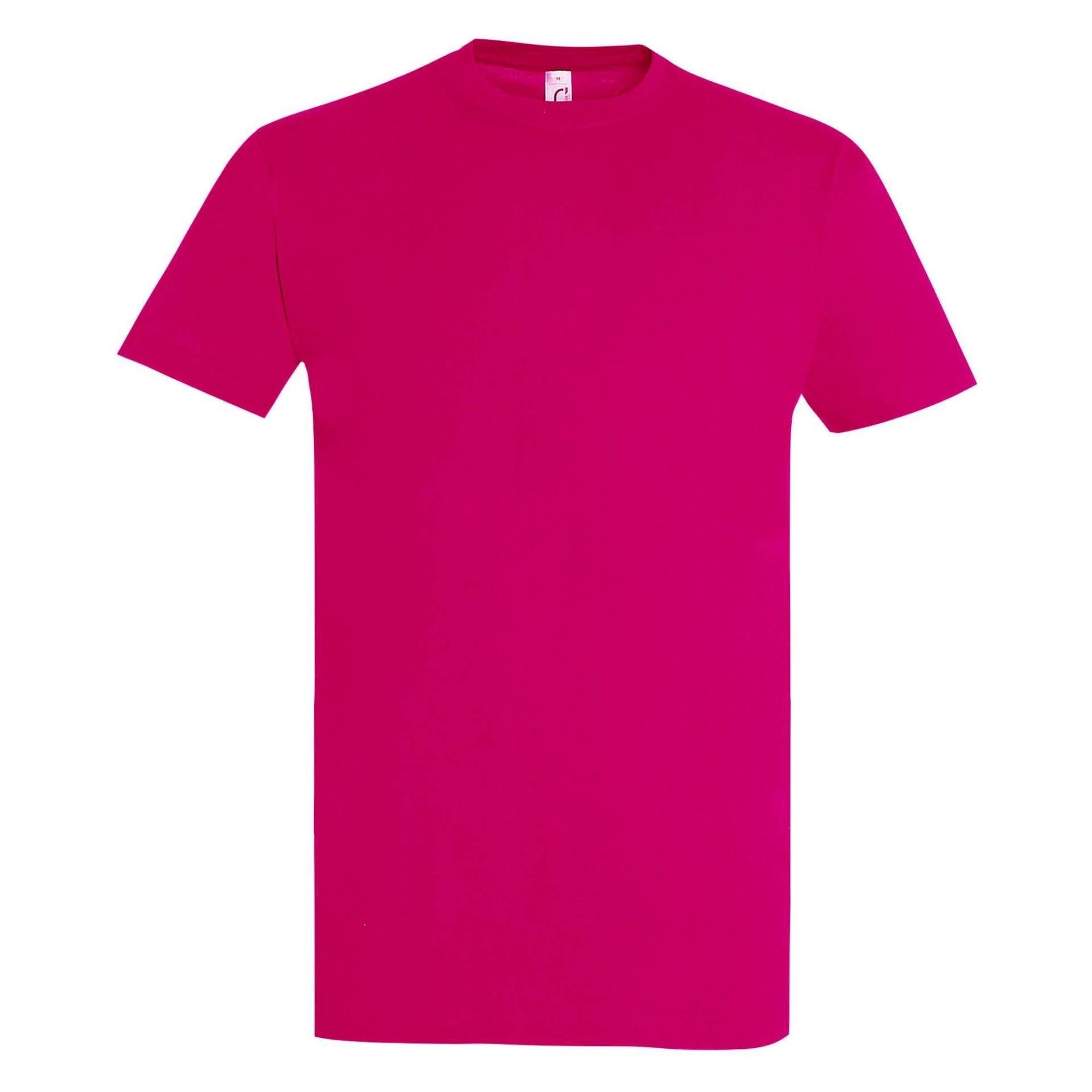 Imperial Tshirt, Kurzarm Herren Fuchsia L von SOLS