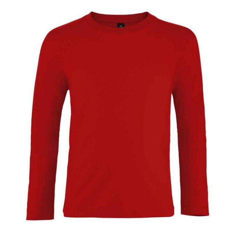 Imperial Tshirt Langärmlig Mädchen Rot Bunt 116 von SOLS