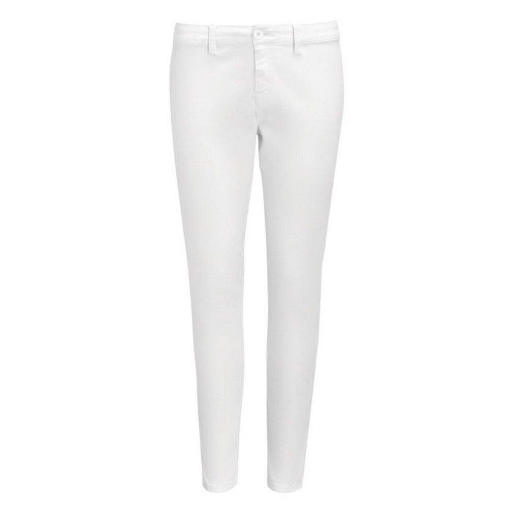 Jules Chinohose Damen Weiss 32 von SOLS