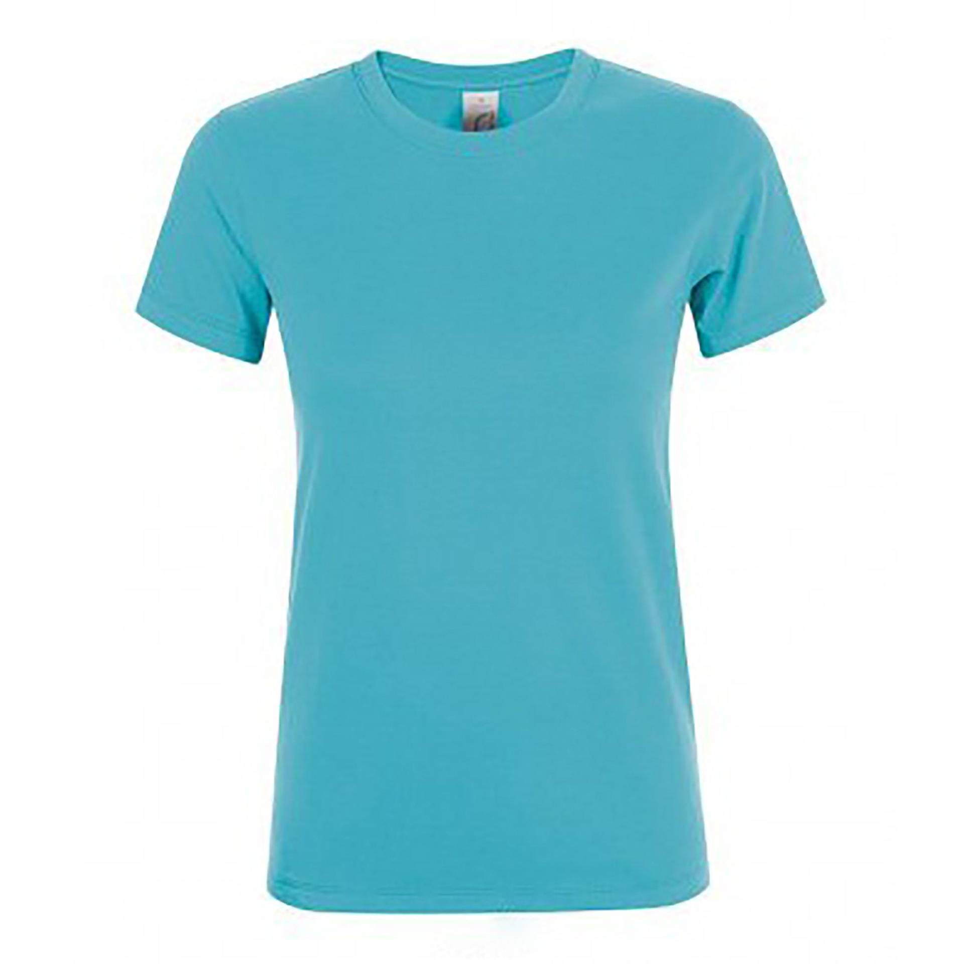 Kurzarmtshirt Regent Damen Aquamarine XXL von SOLS