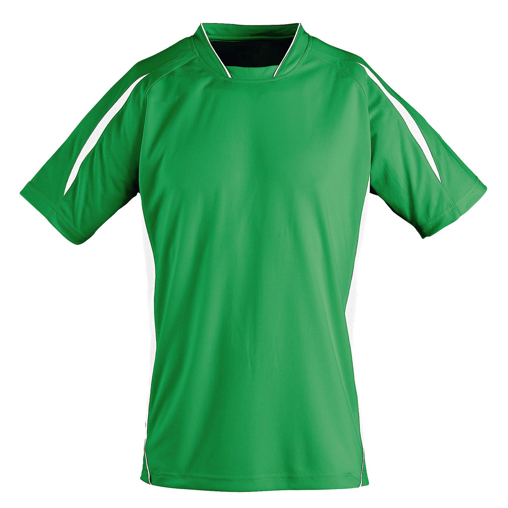 Maracana 2 Kurzarm Fußball Tshirt Jungen Hellgrün 116 von SOLS