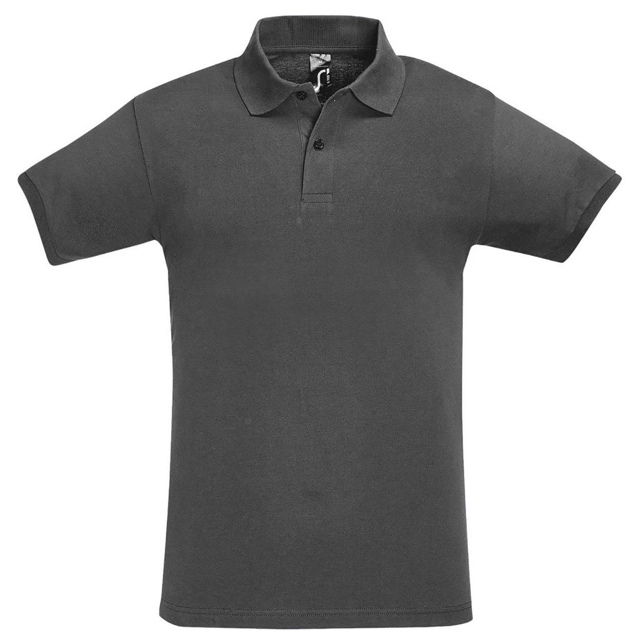 Mens Perfect Pique Poloshirt, Kurzarm Herren Grau XXL von SOLS