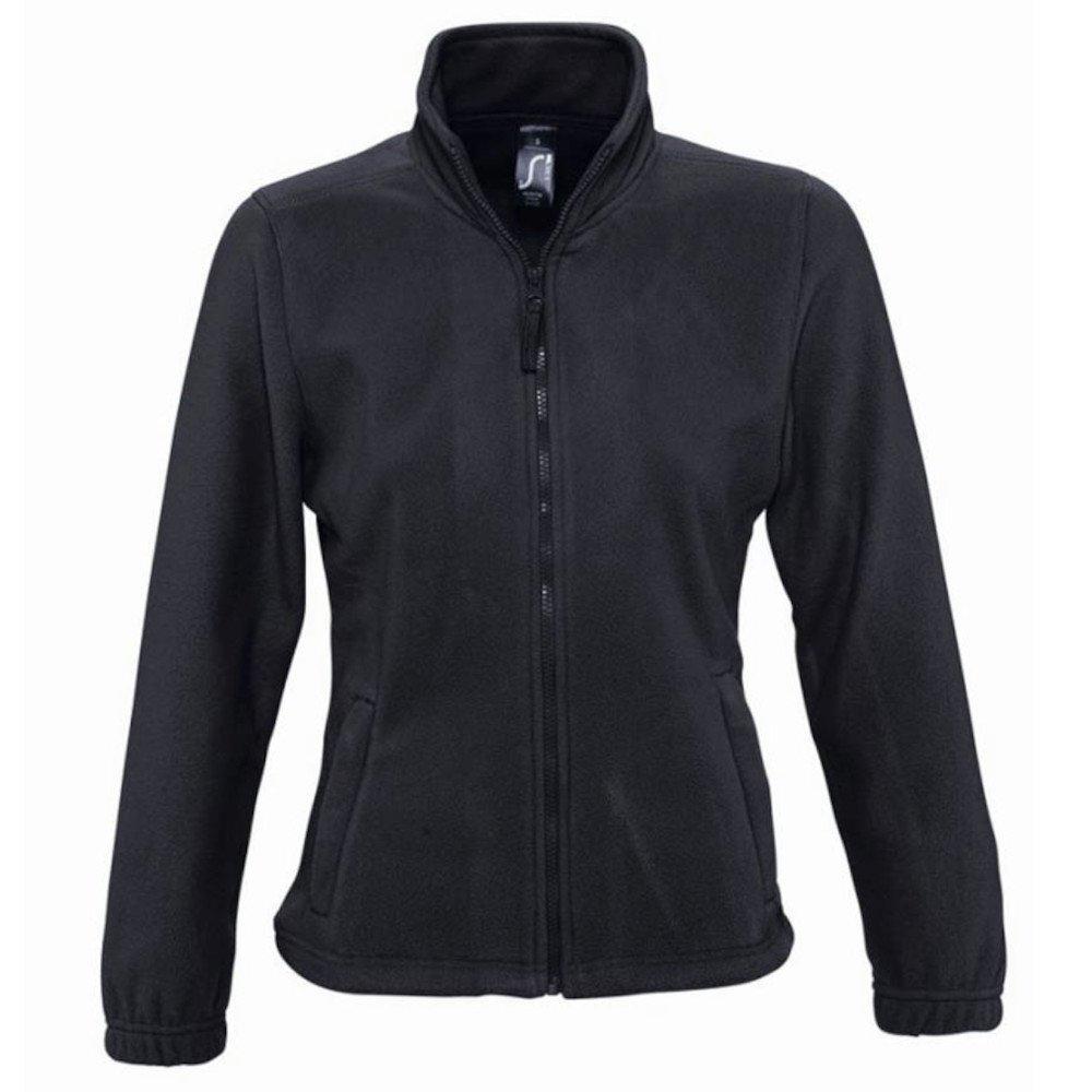 North Fleecejacke Mit Durchgehendem Reißverschluss Damen Charcoal Black M von SOLS