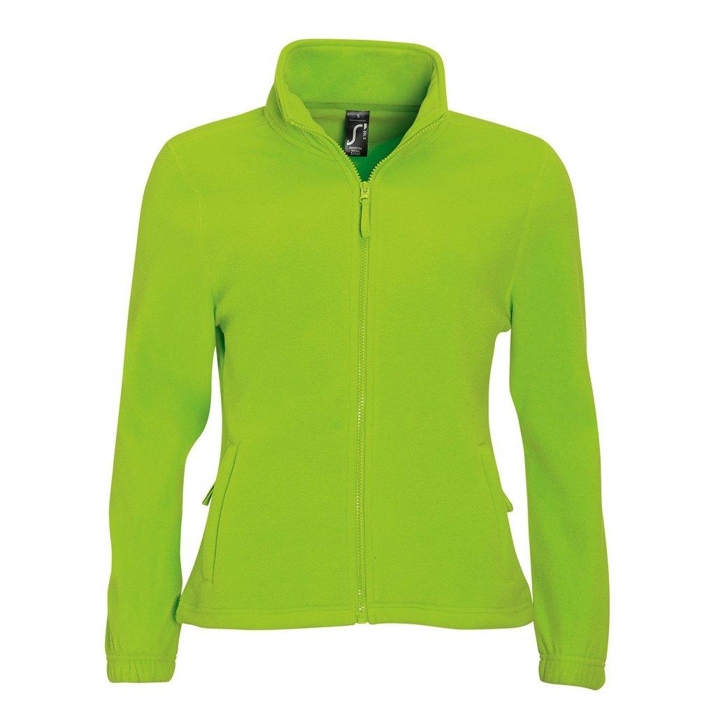 North Fleecejacke Mit Durchgehendem Reißverschluss Damen Limone L von SOLS