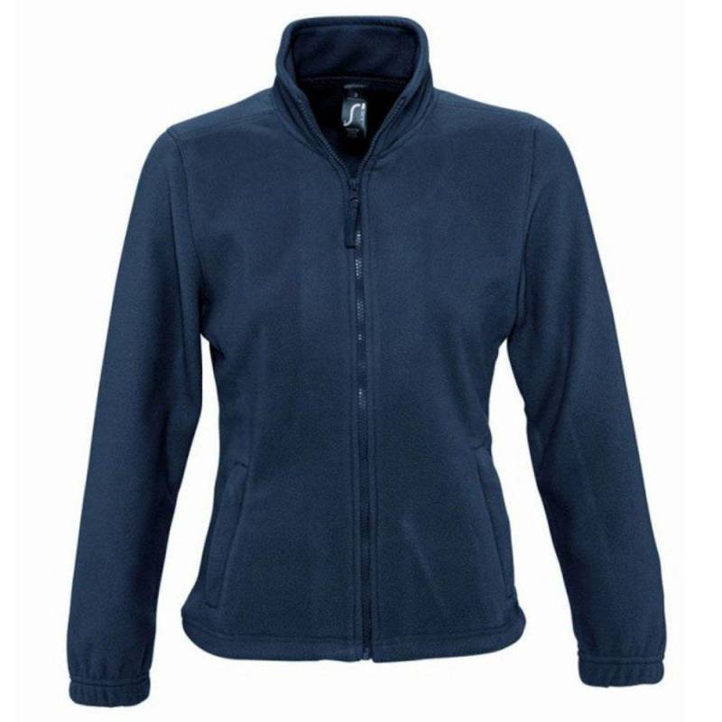 North Fleecejacke Mit Durchgehendem Reißverschluss Damen Marine L von SOLS