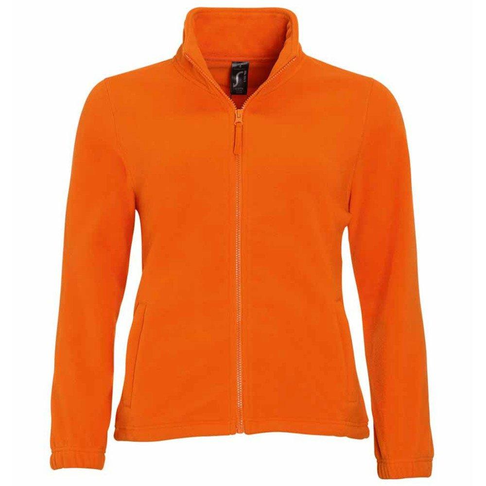 North Fleecejacke Mit Durchgehendem Reißverschluss Damen Orange L von SOLS