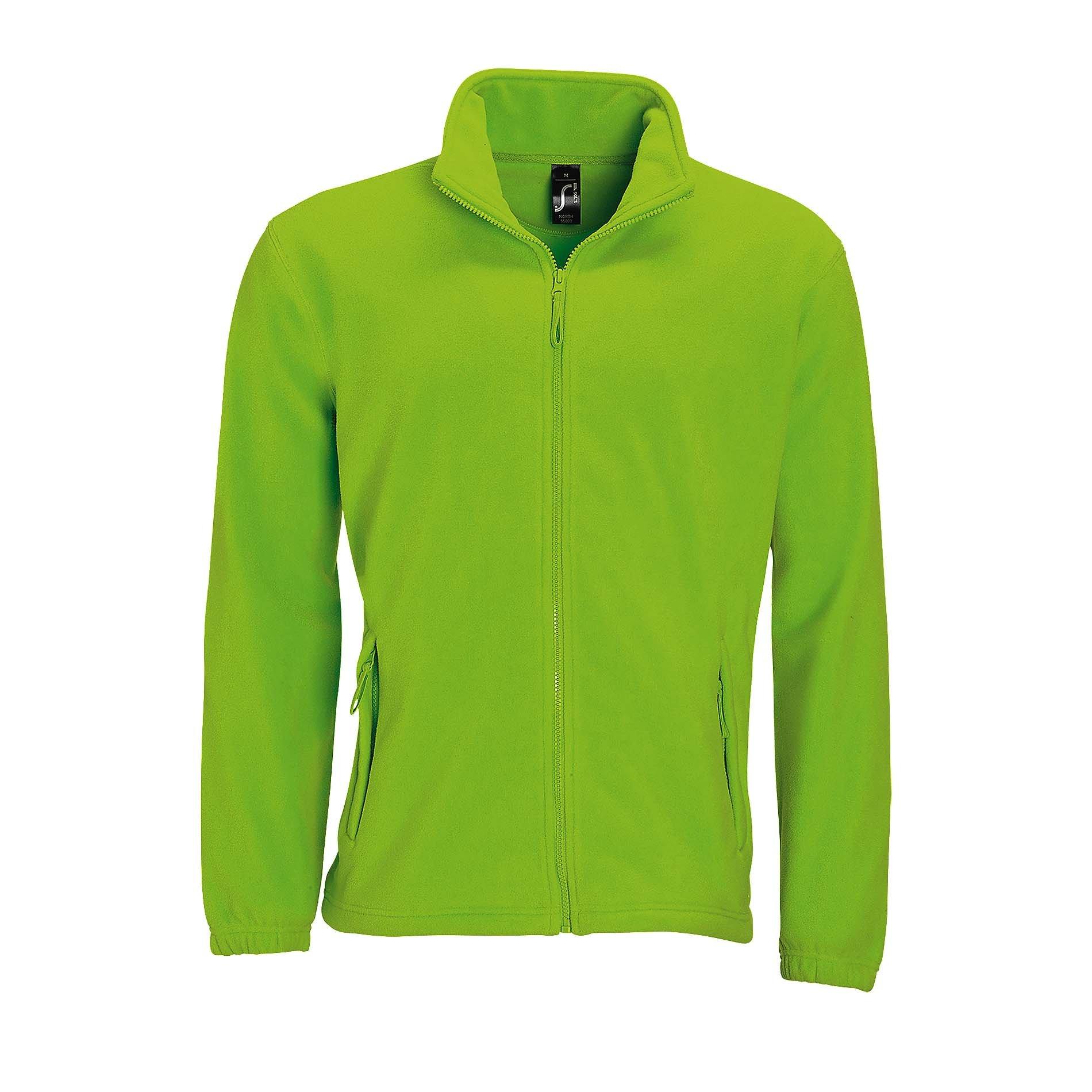 Outdoor Fleece Jacke North Herren Limone 3XL von SOLS