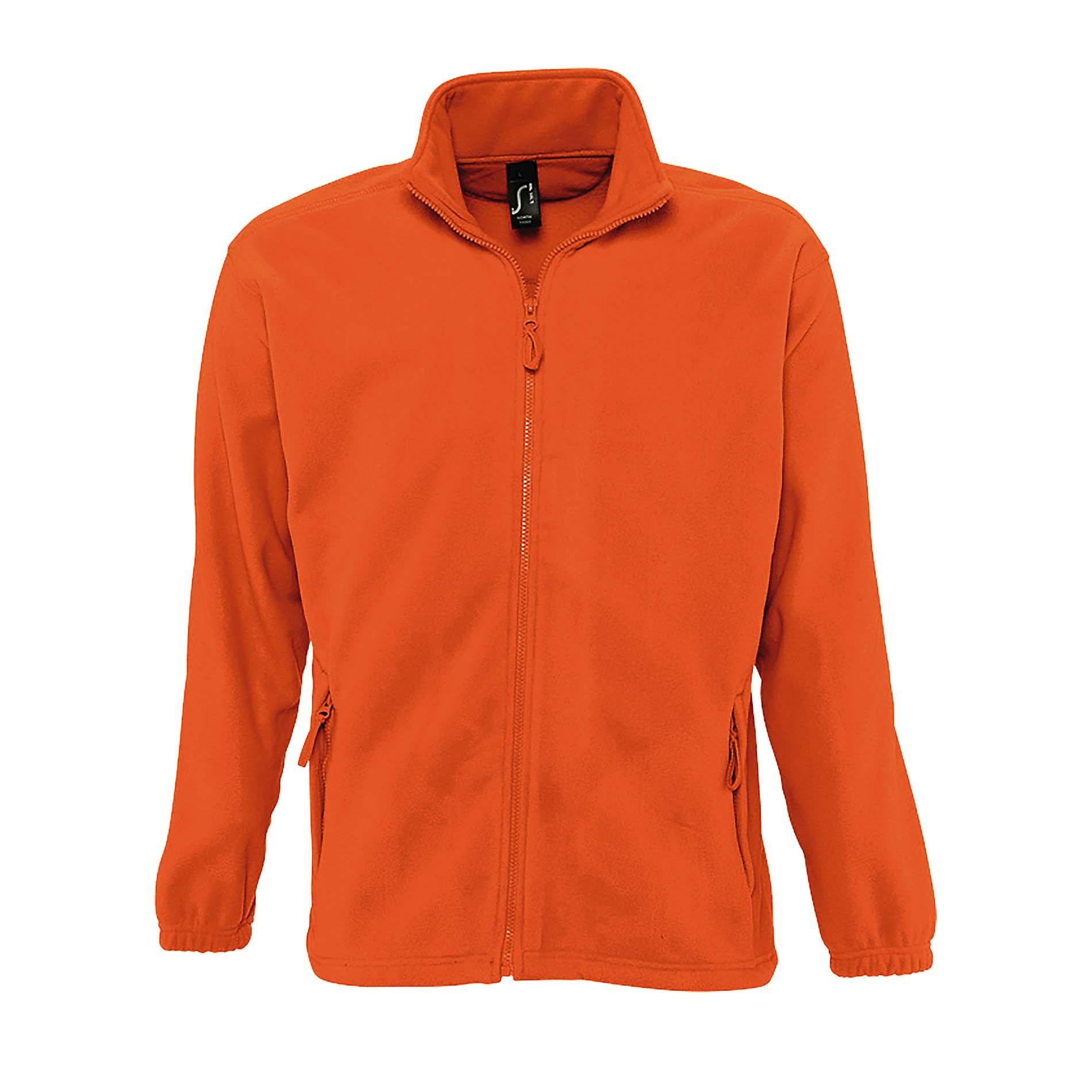 Outdoor Fleece Jacke North Herren Orange XL von SOLS