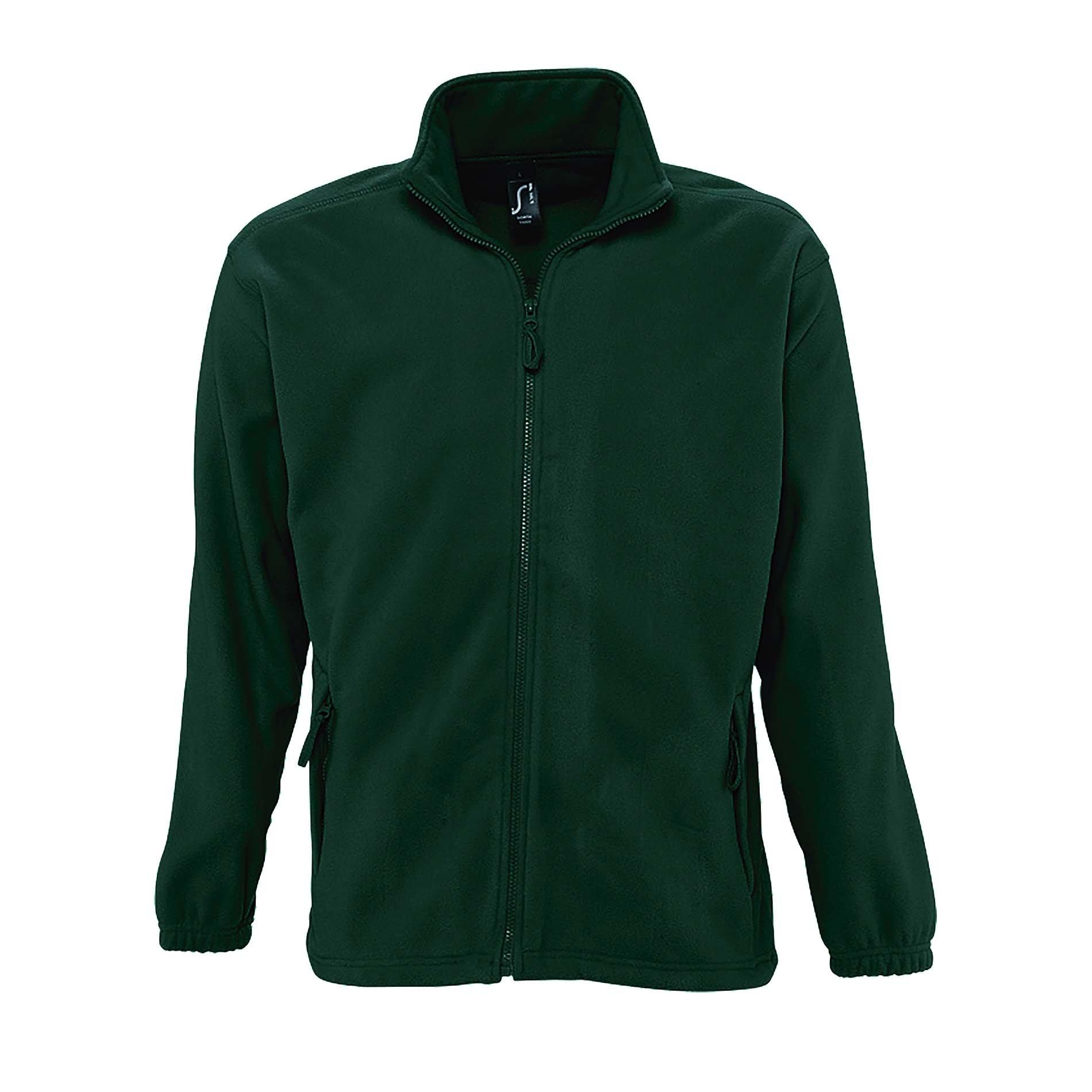 Outdoor Fleece Jacke North Herren Waldgrün 3XL von SOLS