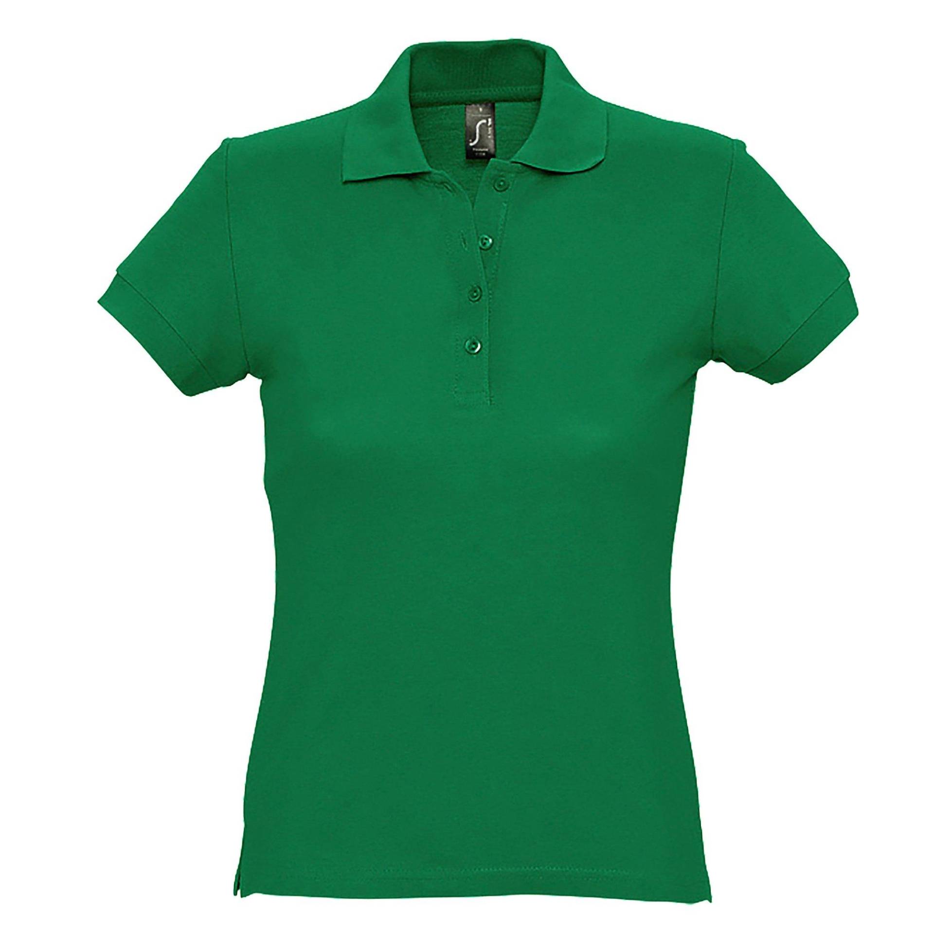 Passion Poloshirt, Kurzarm Damen Grün XL von SOLS