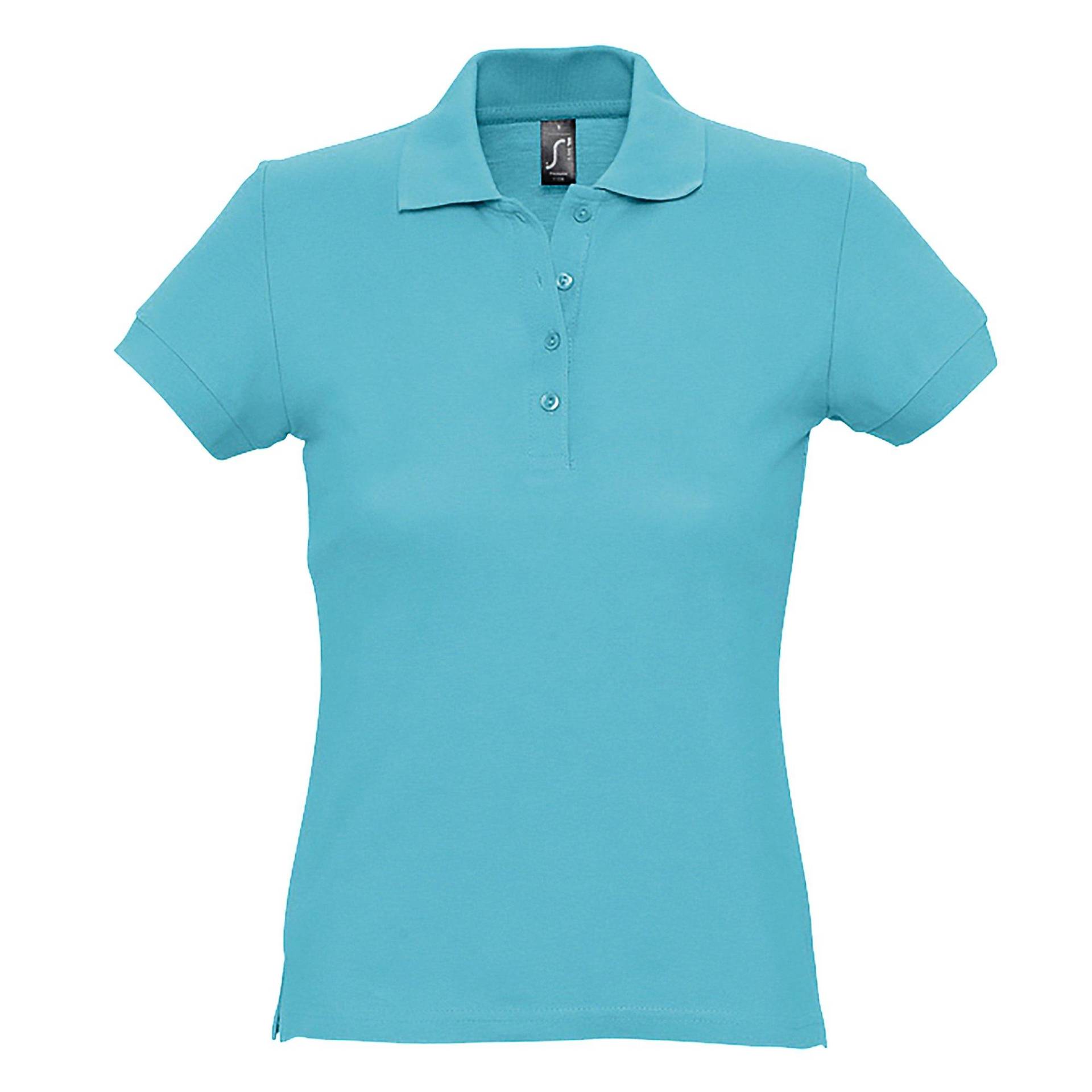 Passion Poloshirt, Kurzarm Damen Hellblau M von SOLS