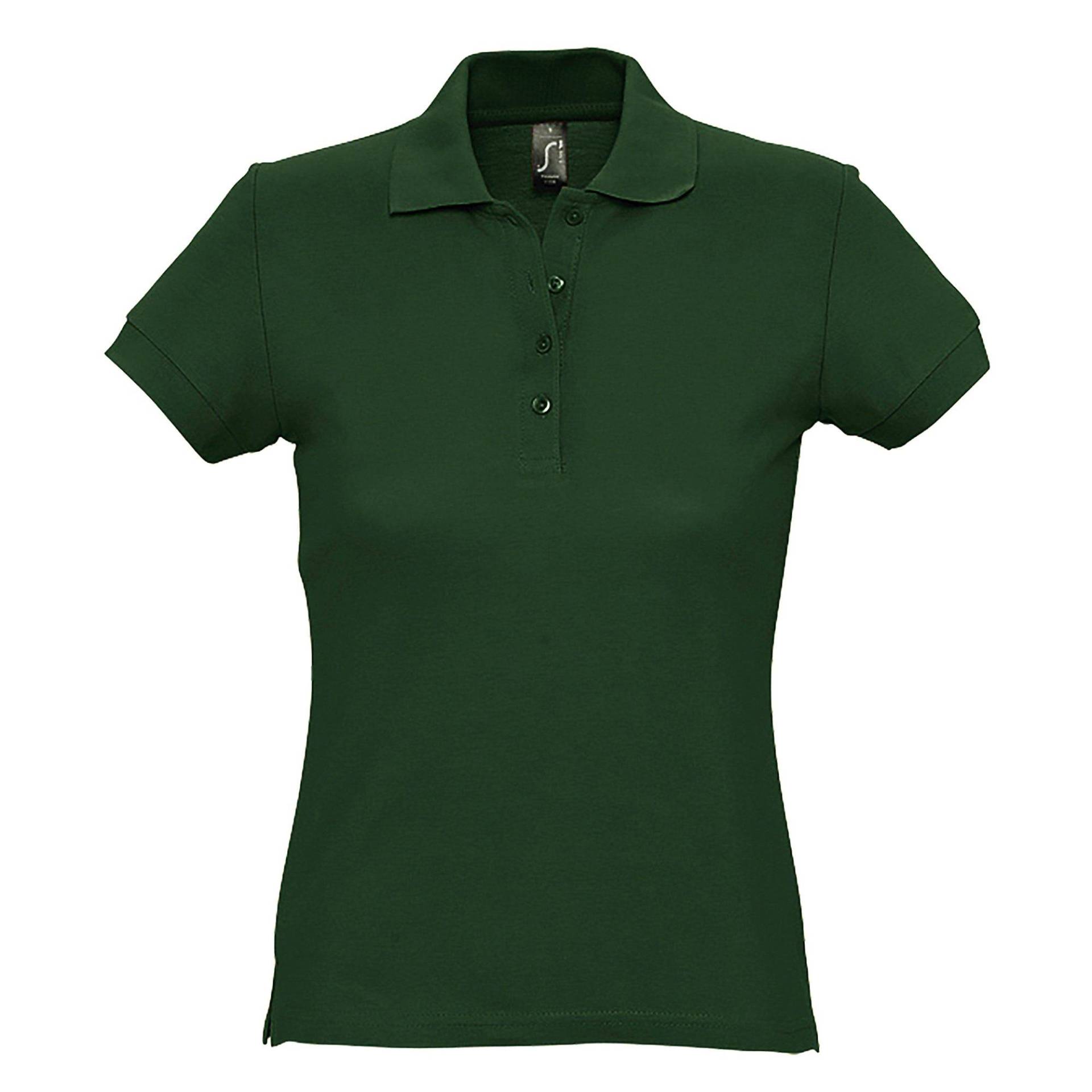 Passion Poloshirt, Kurzarm Damen Waldgrün S von SOLS