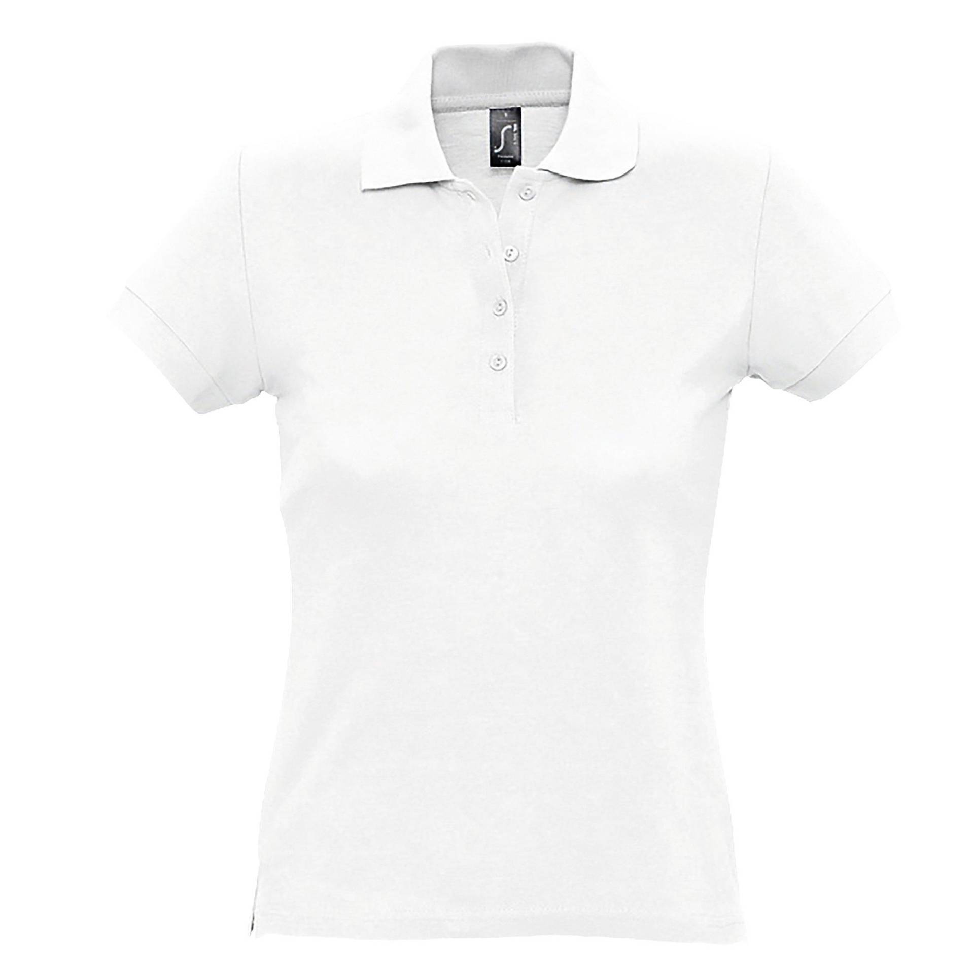 Passion Poloshirt, Kurzarm Damen Weiss L von SOLS