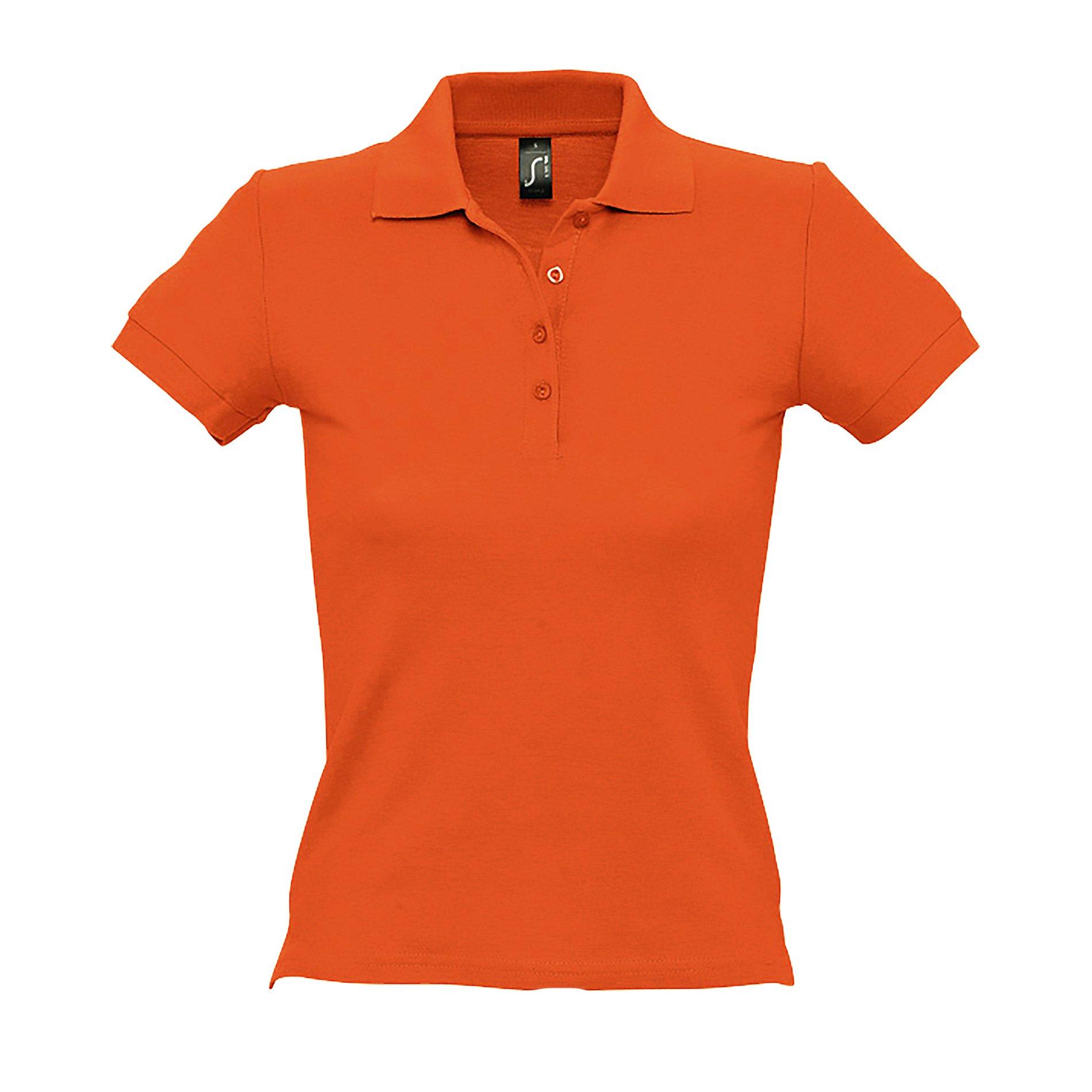 People Poloshirt, Kurzarm Damen Orange M von SOLS