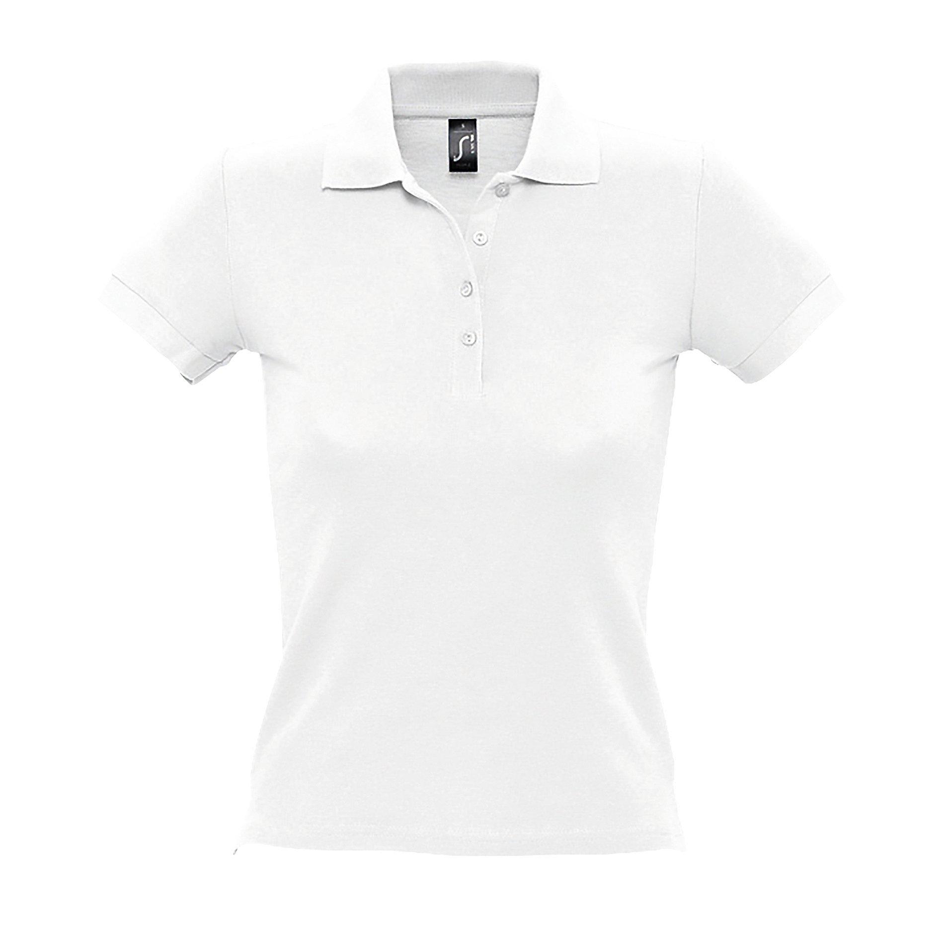 People Poloshirt, Kurzarm Damen Weiss XXL von SOLS