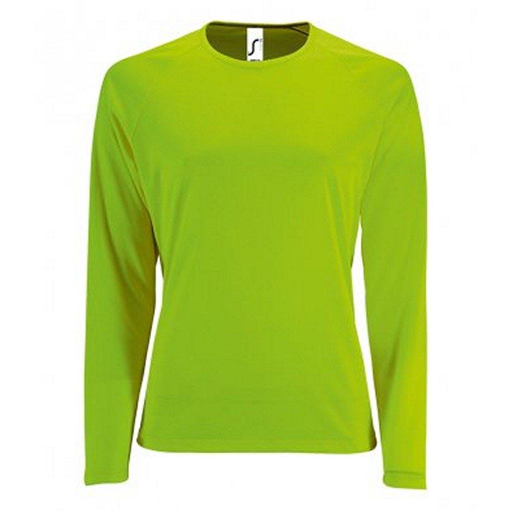 Performance Tshirt Sporty, Langärmlig Damen Grün XL von SOLS