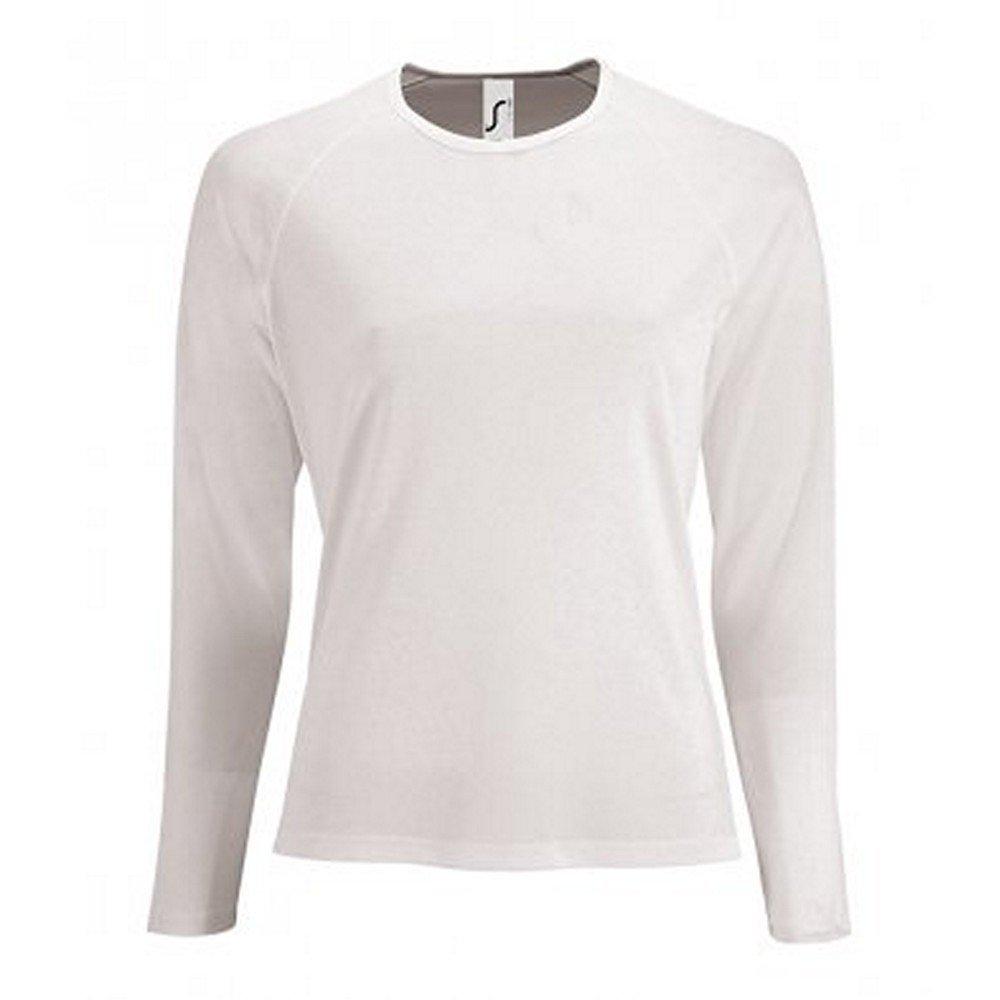 Performance Tshirt Sporty, Langärmlig Damen Weiss XS von SOLS