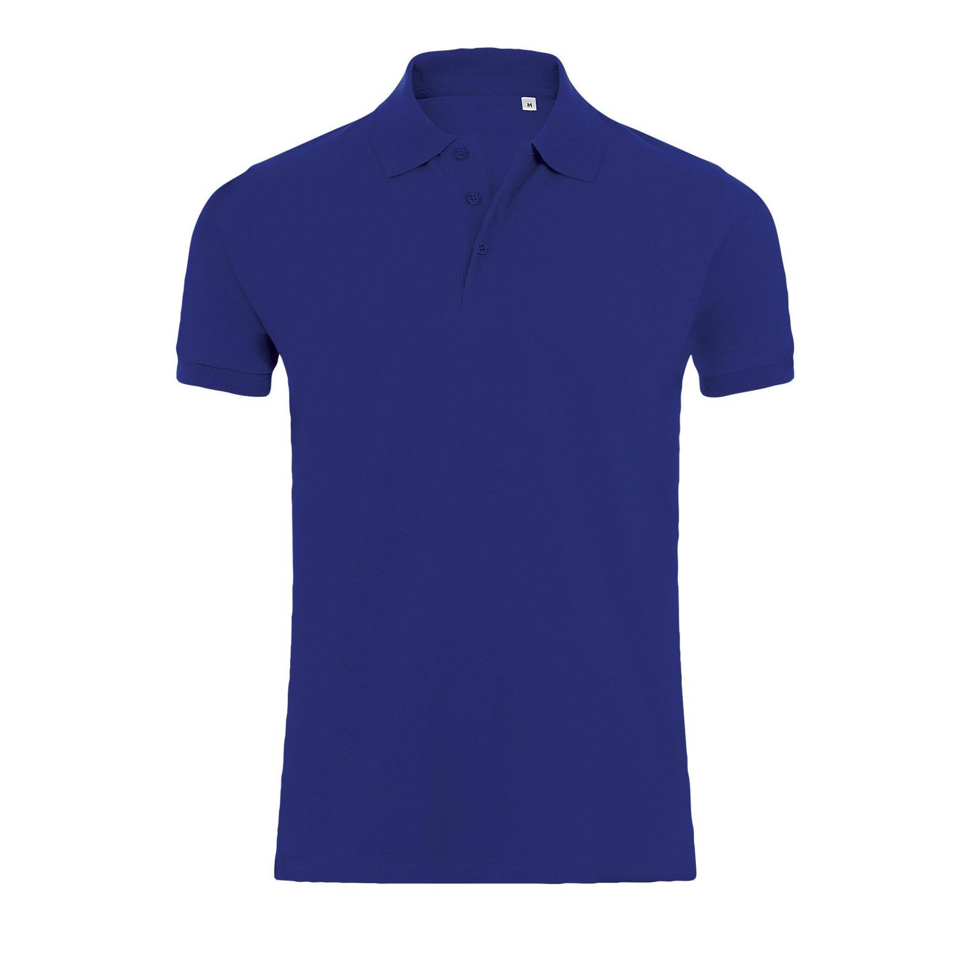 Phoenix Kurzarm Pique Polo Shirt Herren Blau XL von SOLS