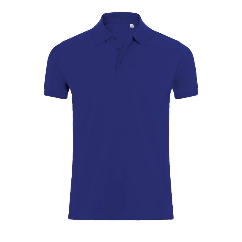 Phoenix Kurzarm Pique Polo Shirt Herren Blau XL von SOLS