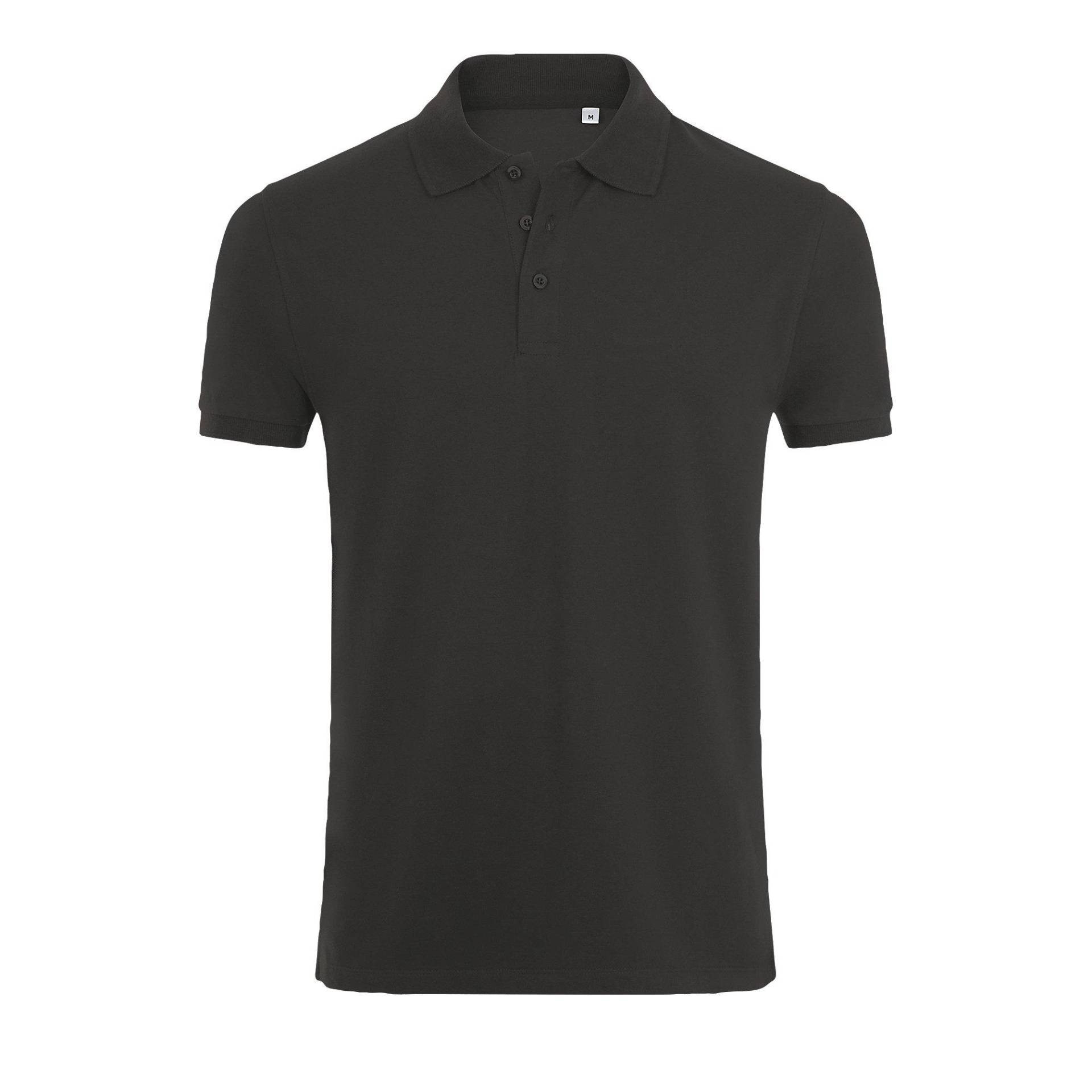 Phoenix Kurzarm Pique Polo Shirt Herren Charcoal Black L von SOLS