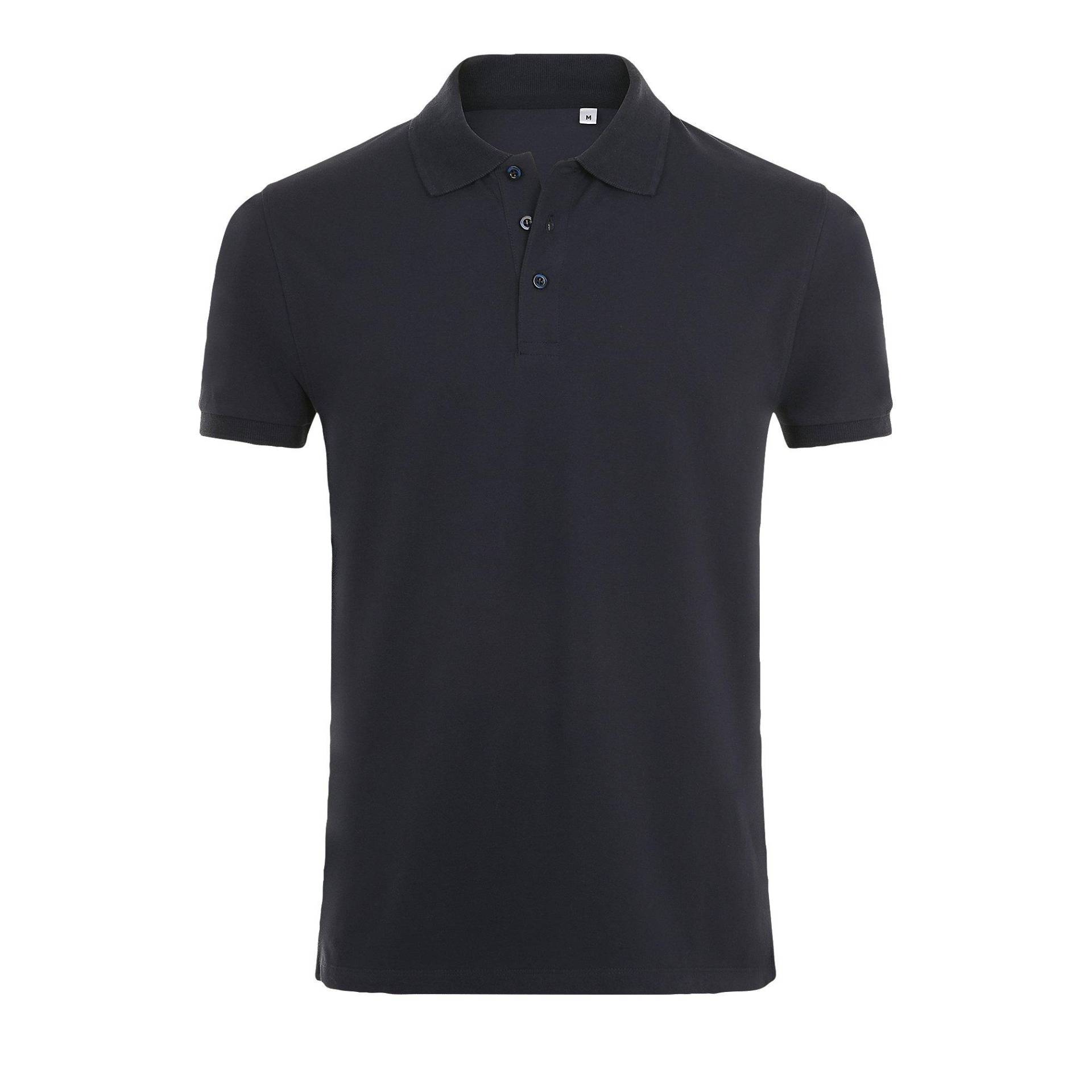 Phoenix Kurzarm Pique Polo Shirt Herren Marine XL von SOLS