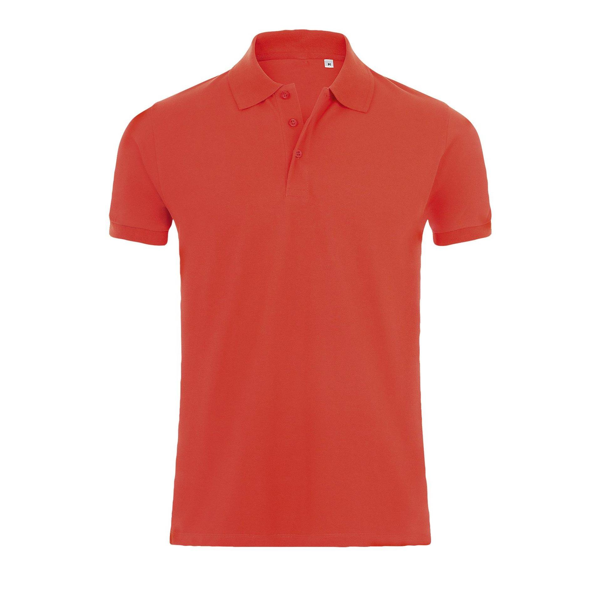 Phoenix Kurzarm Pique Polo Shirt Herren Rot Bunt S von SOLS