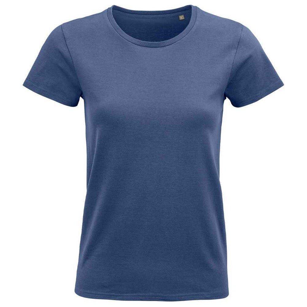 Pioneer Tshirt Aus Biologischem Anbau Damen Blau Denim M von SOLS