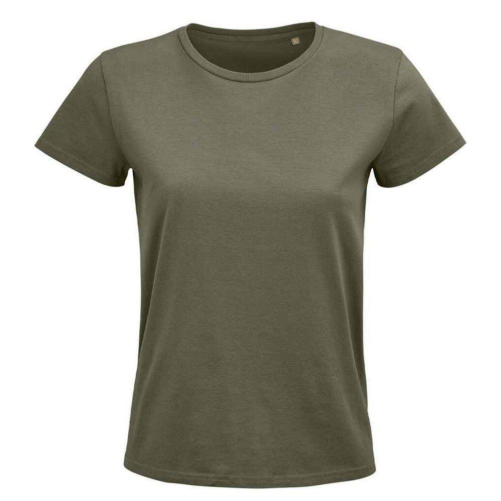 Pioneer Tshirt Aus Biologischem Anbau Damen Khaki L von SOLS