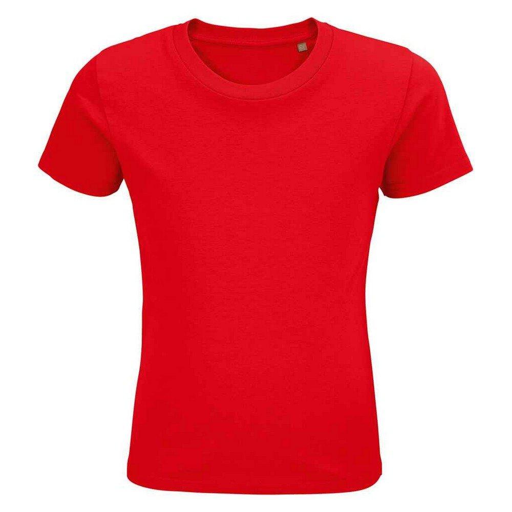 Pioneer Tshirt Jungen Rot Bunt 104 von SOLS