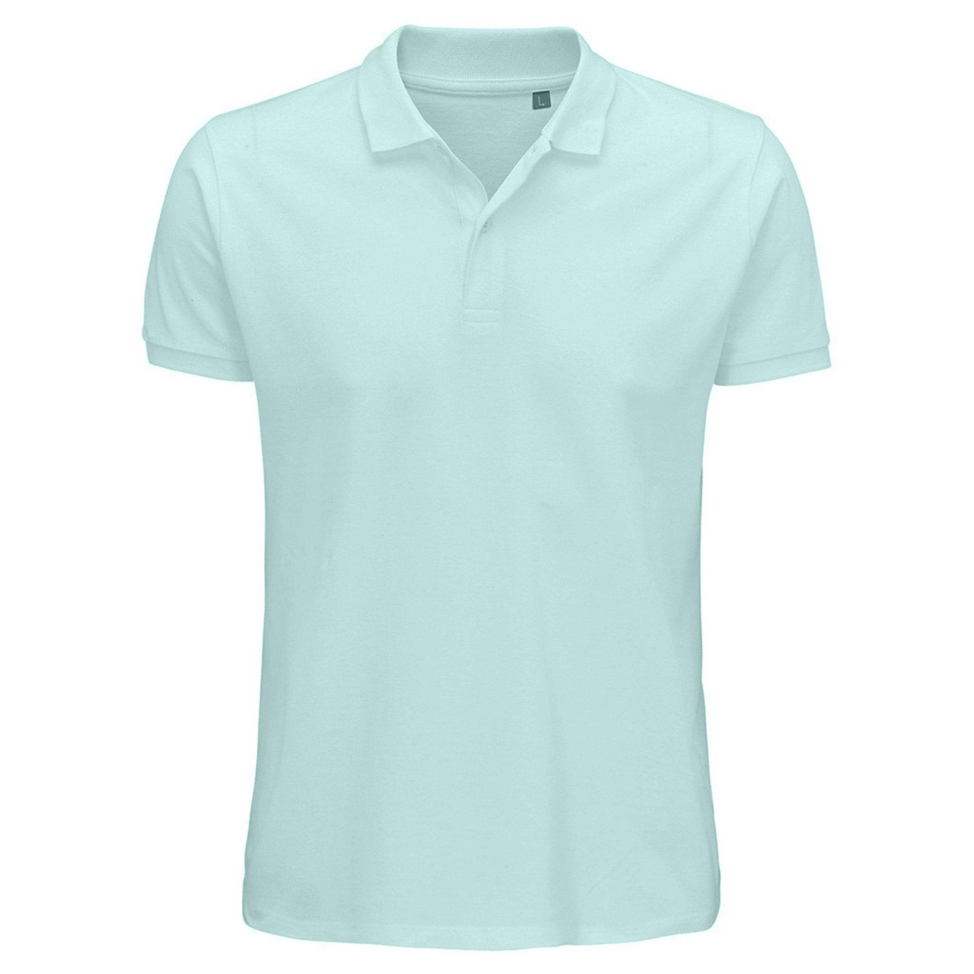 Planet Pique Poloshirt, Aus Biologischem Anbau Herren Hellblau XL von SOLS