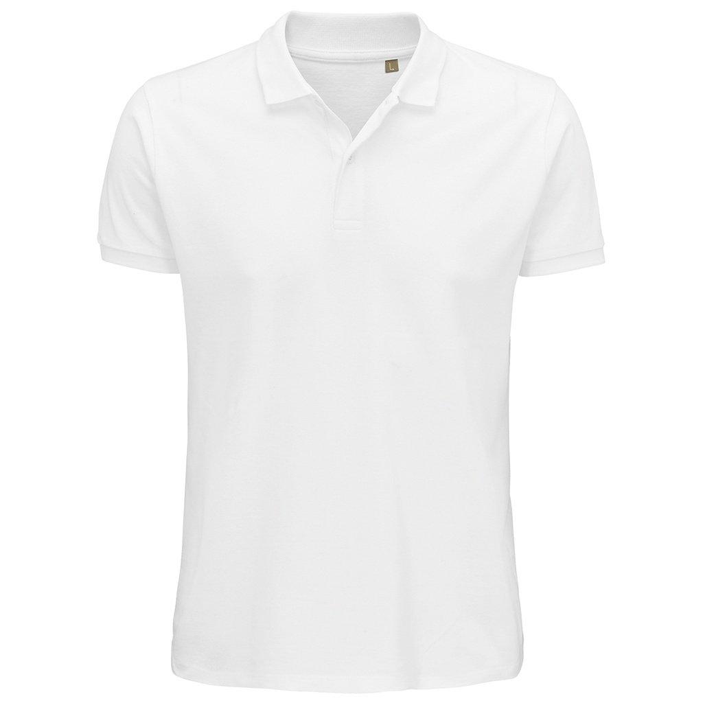 Planet Pique Poloshirt, Aus Biologischem Anbau Herren Weiss 3XL von SOLS