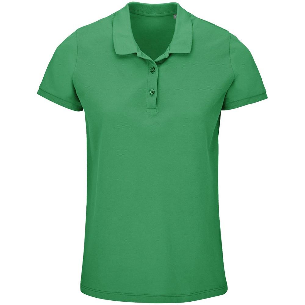 Planet Poloshirt Aus Biologischem Anbau Damen Frühlingsgrün 36 von SOLS