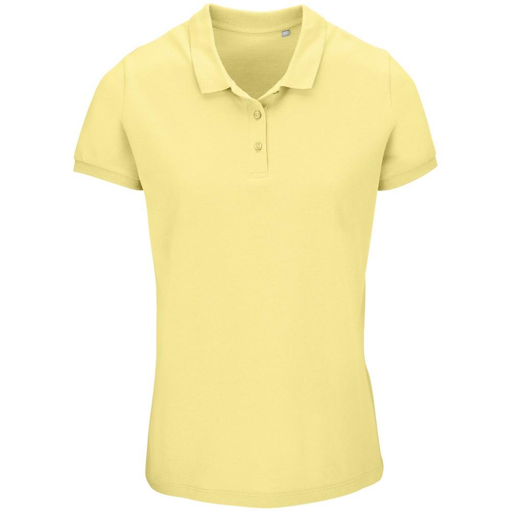 Planet Poloshirt Aus Biologischem Anbau Damen Gelb Pastel 38/40 von SOLS