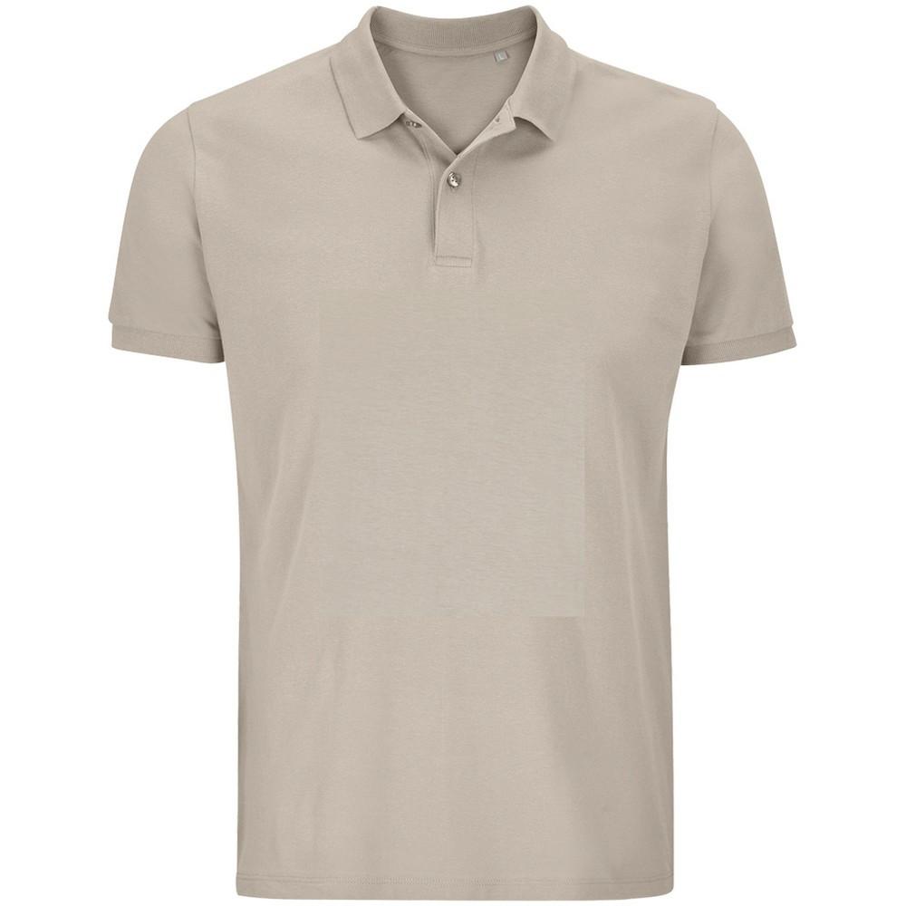 Planet Poloshirt Aus Biologischem Anbau Herren Beige S von SOLS