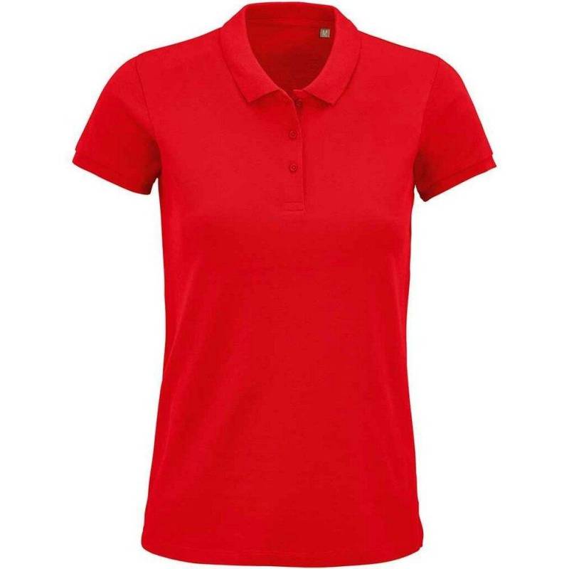 Planet Poloshirt Damen Rot Bunt XXL von SOLS