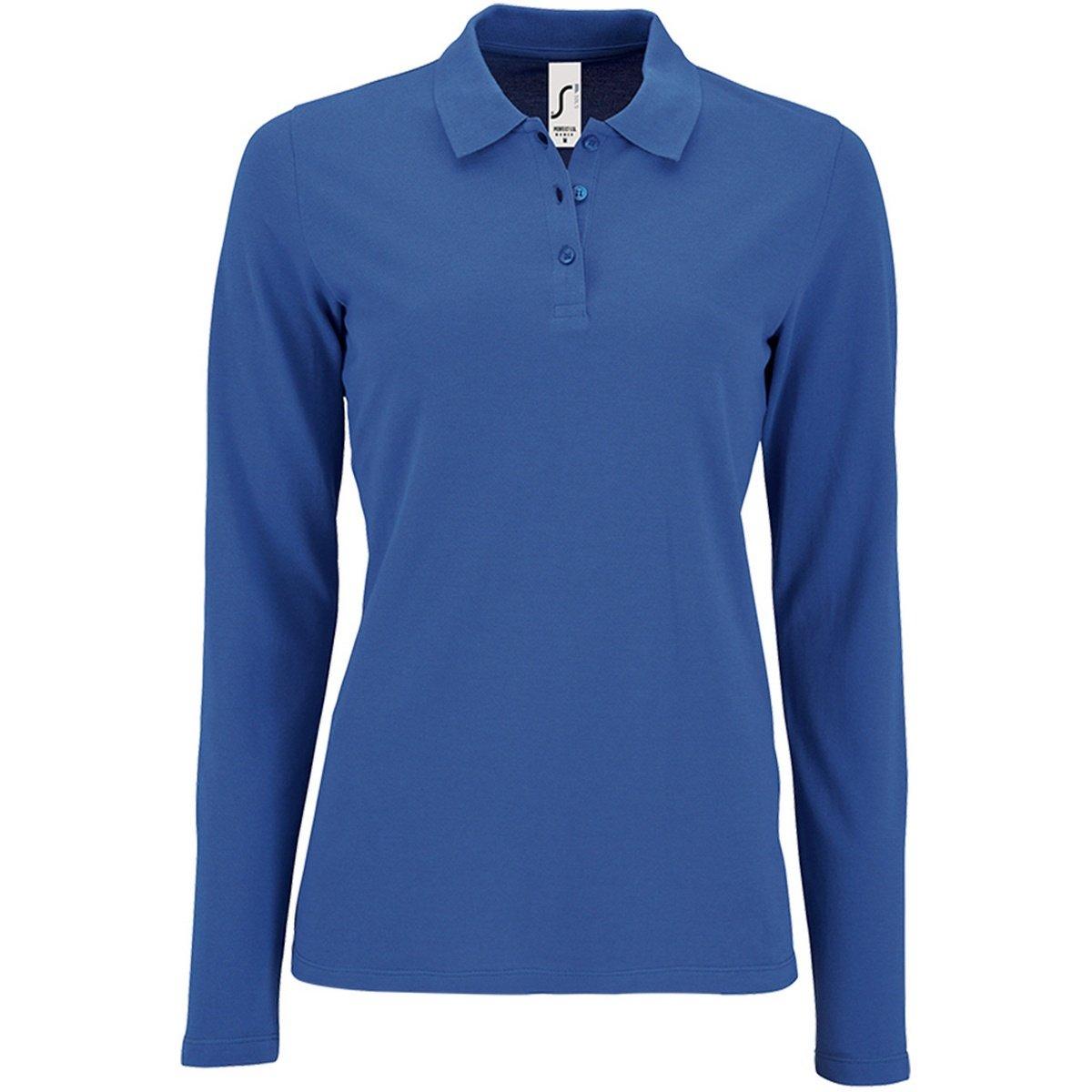 Poloshirt Langärmlig Damen Königsblau 3XL von SOLS