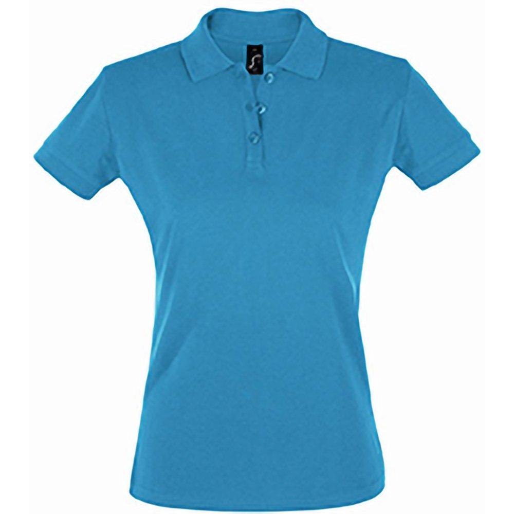 Poloshirt Perfect Kurzarm Damen Aquamarine M von SOLS