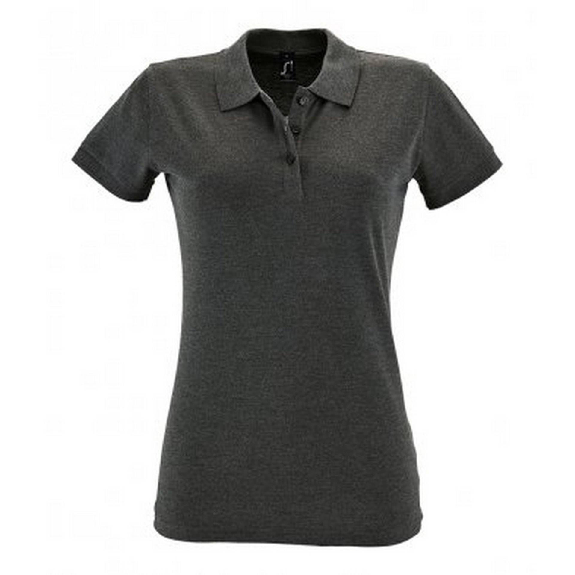 Poloshirt Perfect Kurzarm Damen Charcoal Black M von SOLS