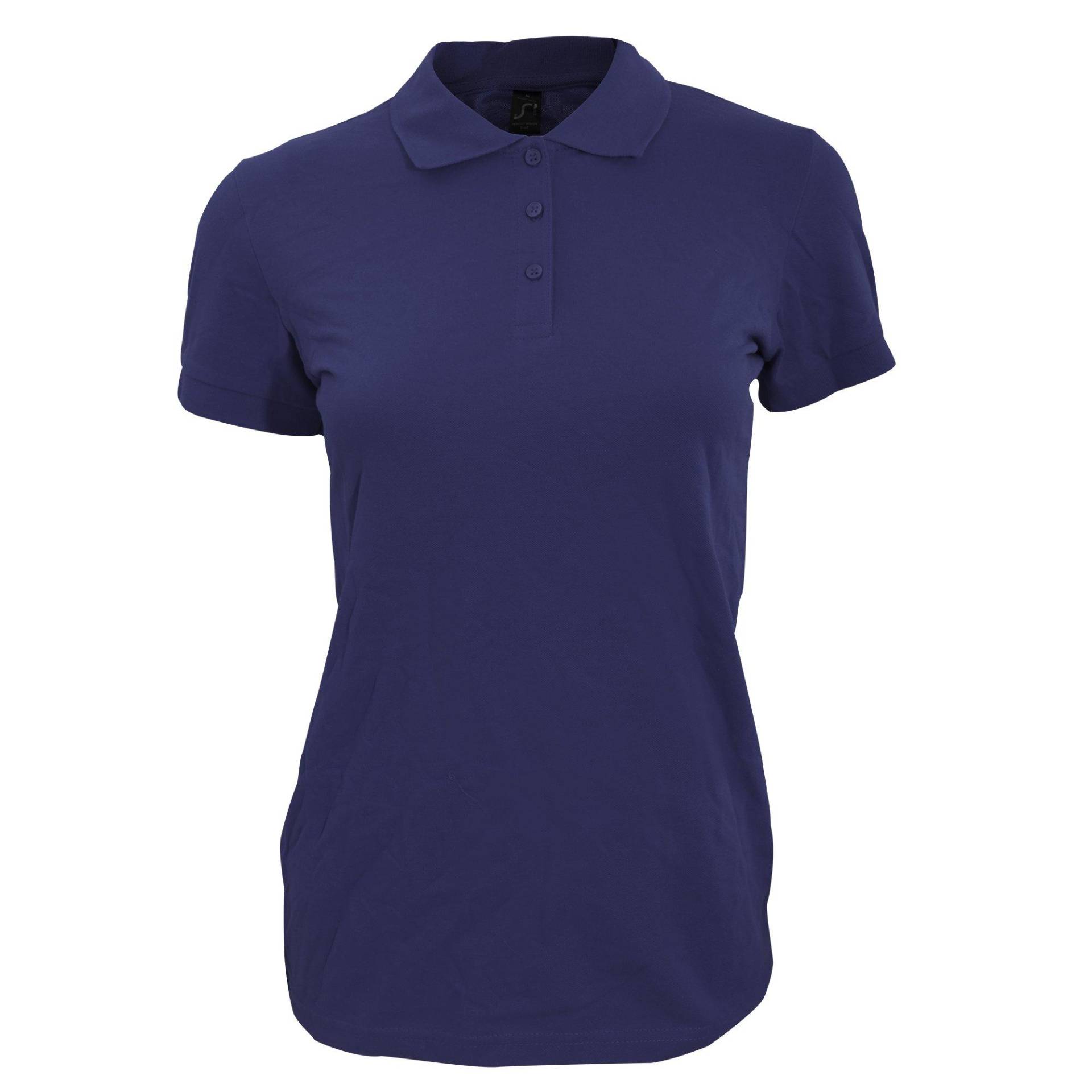 Poloshirt Perfect Kurzarm Damen Marine M von SOLS