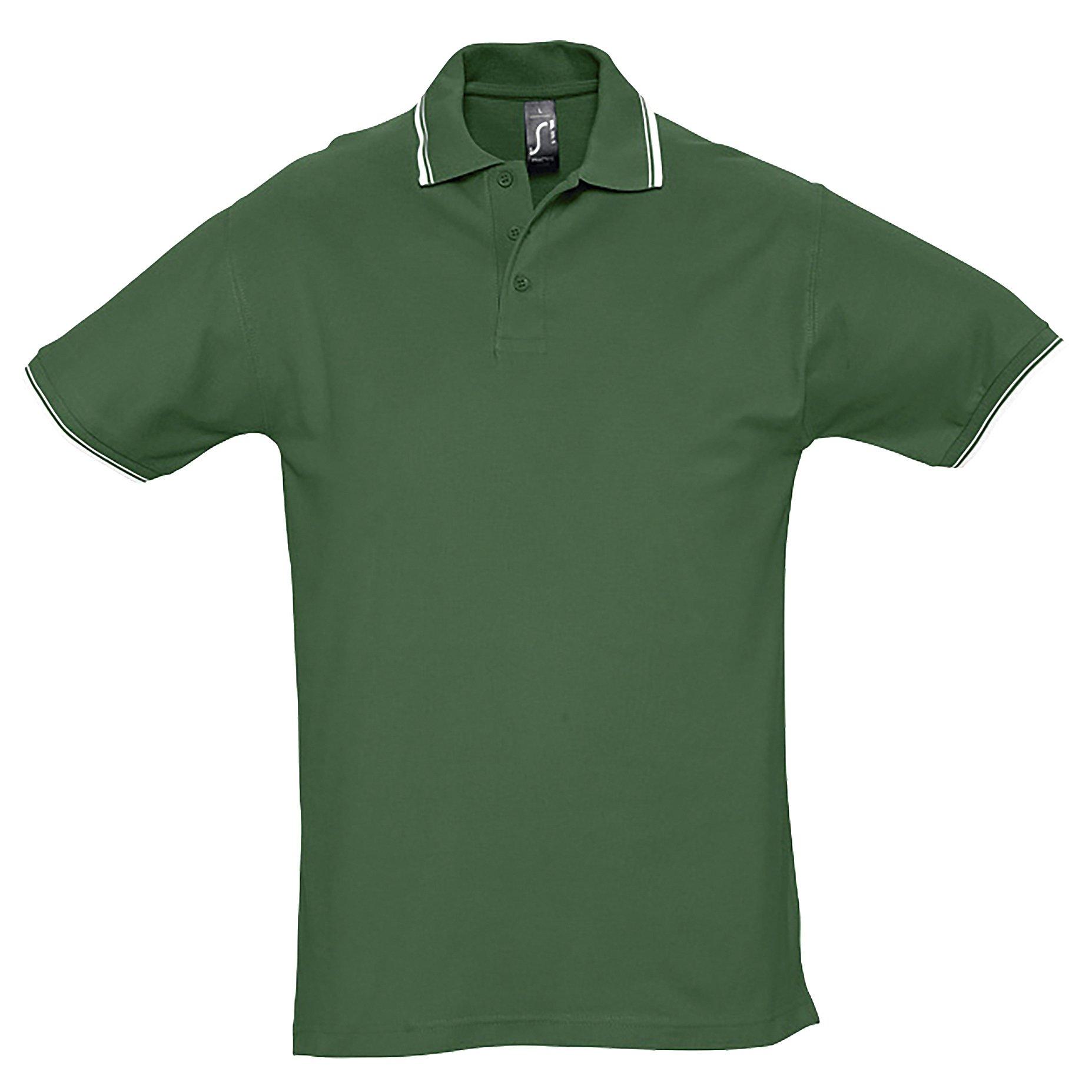 Practice Pique Poloshirt, Kurzarm Herren Grün L von SOLS