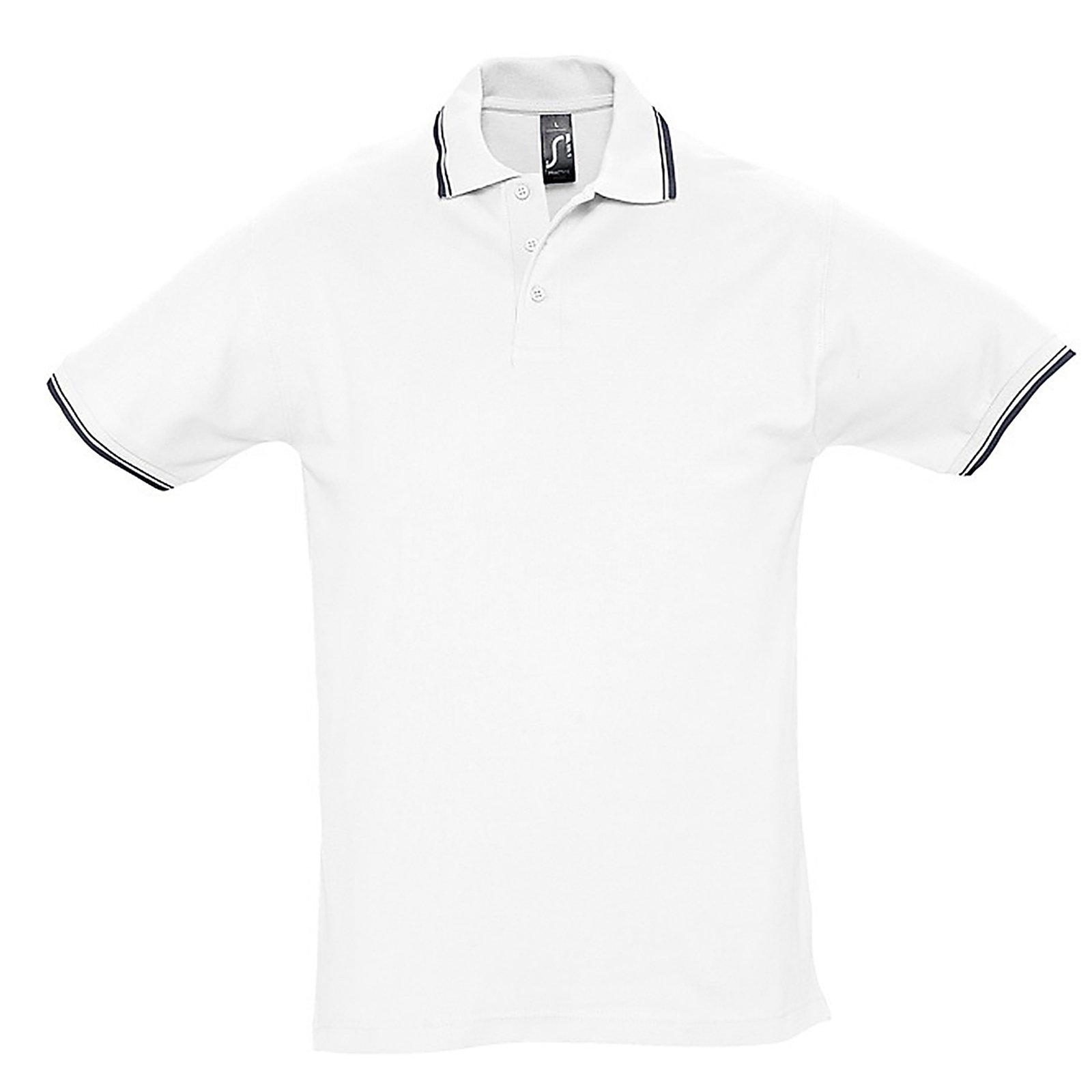 Practice Pique Poloshirt, Kurzarm Herren Weiss L von SOLS