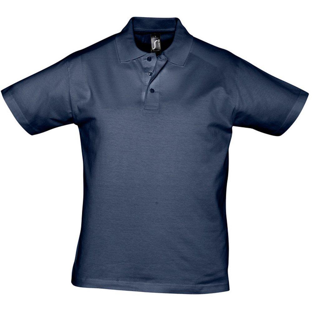 Prescott Jersey Poloshirt, Kurzarm Herren Marine M von SOLS