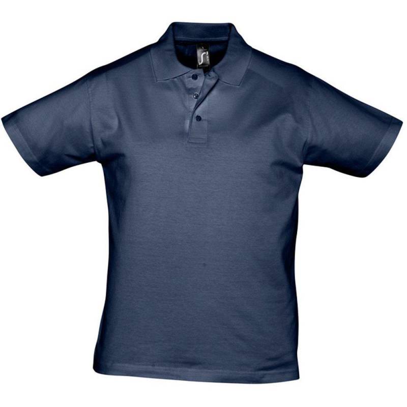Prescott Jersey Poloshirt, Kurzarm Herren Marine XL von SOLS
