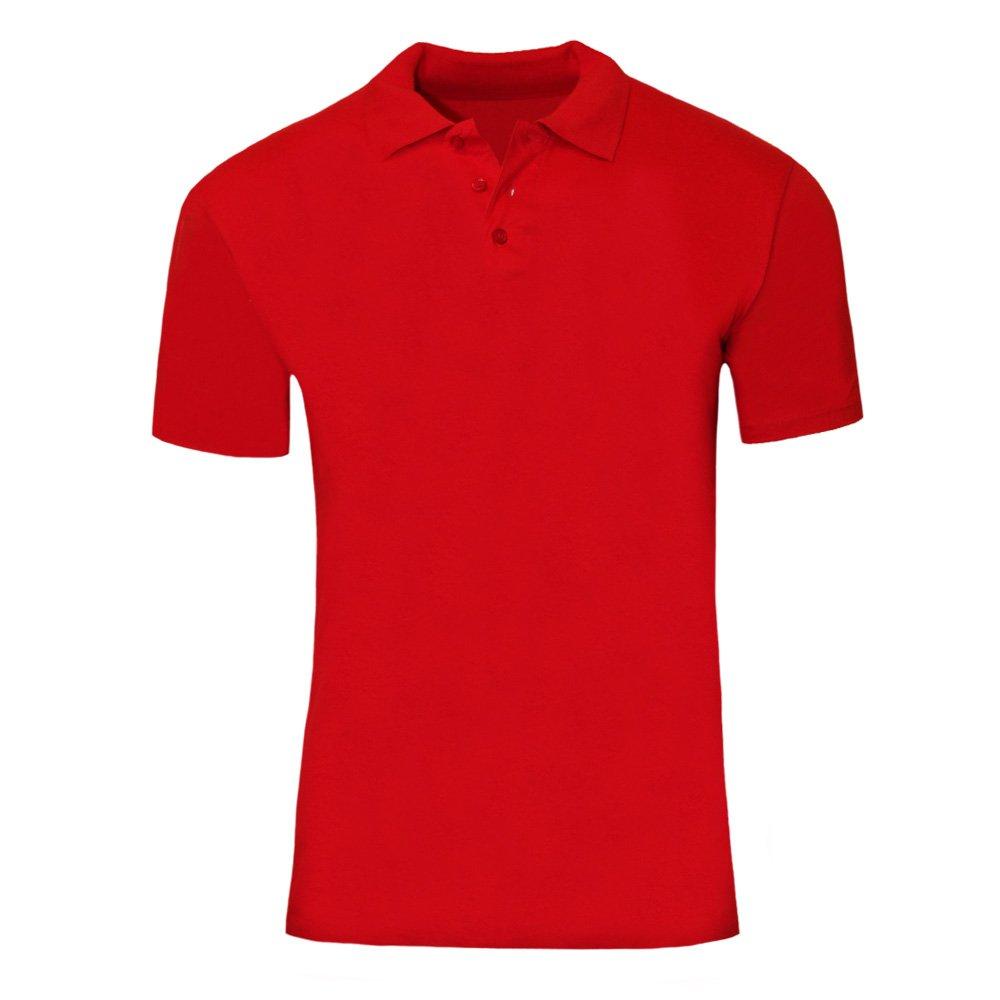 Prescott Jersey Poloshirt, Kurzarm Herren Rot Bunt M von SOLS
