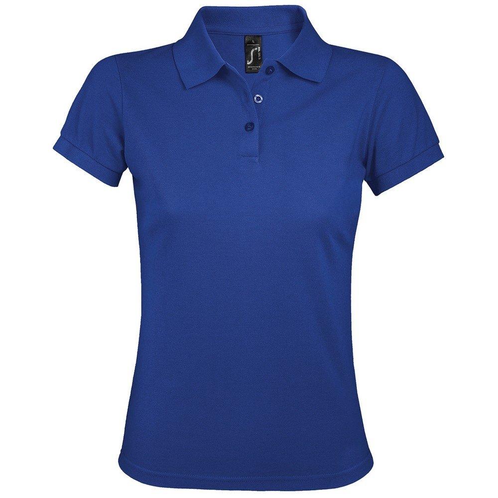 Prime Pique Poloshirt, Kurzarm Damen Königsblau S von SOLS
