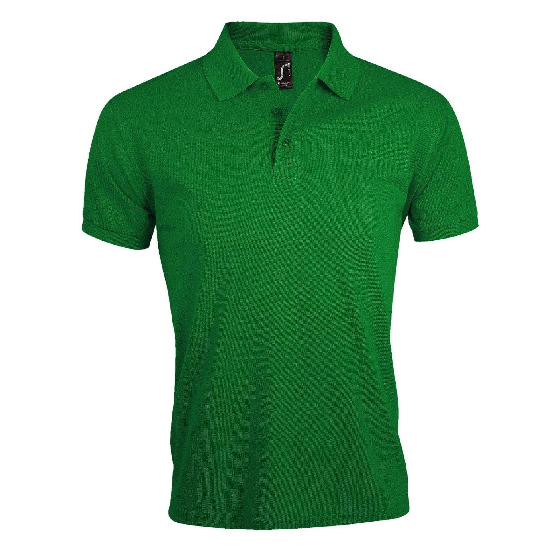 Prime Pique Poloshirt, Kurzarm Herren Grün M von SOLS